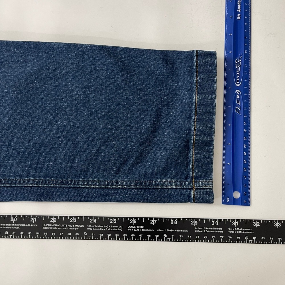 Carhartt Jeans Mens 34x30 Blue Rugged Flex Relaxed Fit Utility Carpenter BD2808 - Picture 10 of 11